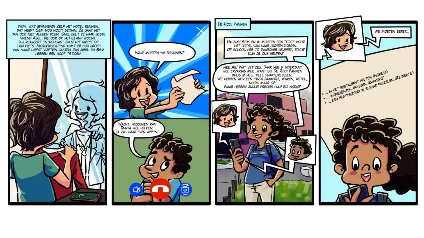Gamification strip voor jongeren voorbeeld 2